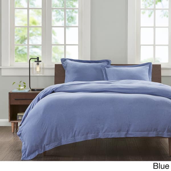 Shop Carbon Loft Porta Jersey Cotton 3 Piece Duvet Cover Set