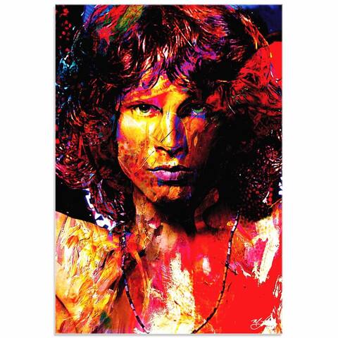 Mark Lewis 'Jim Morrison Window of My Soul' Limited Edition Pop Art Print on Metal or Acrylic