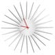 preview thumbnail 1 of 5, Adam Schwoeppe 'MCM Starburst Clock - White' Midcentury Modern Style Wall Decor