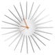 preview thumbnail 2 of 5, Adam Schwoeppe 'MCM Starburst Clock - White' Midcentury Modern Style Wall Decor