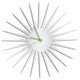 preview thumbnail 5 of 5, Adam Schwoeppe 'MCM Starburst Clock - White' Midcentury Modern Style Wall Decor