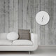 preview thumbnail 8 of 6, Adam Schwoeppe 'Whiteout Circle Clock' Minimalist Modern White Wall Decor