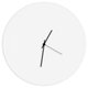 preview thumbnail 1 of 6, Adam Schwoeppe 'Whiteout Circle Clock' Minimalist Modern White Wall Decor White/Black
