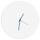 preview thumbnail 3 of 6, Adam Schwoeppe 'Whiteout Circle Clock' Minimalist Modern White Wall Decor White/Blue