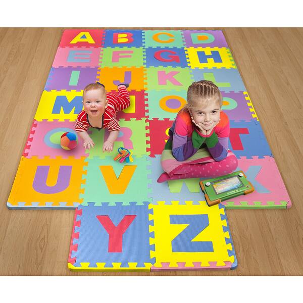 Shop Multicolored Foam 26 Piece Floor Alphabet Puzzle Mat For Kids