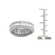 preview thumbnail 3 of 1, Gioelli Sterling Silver Square Cubic Zirconia Channel-set Eternity Band