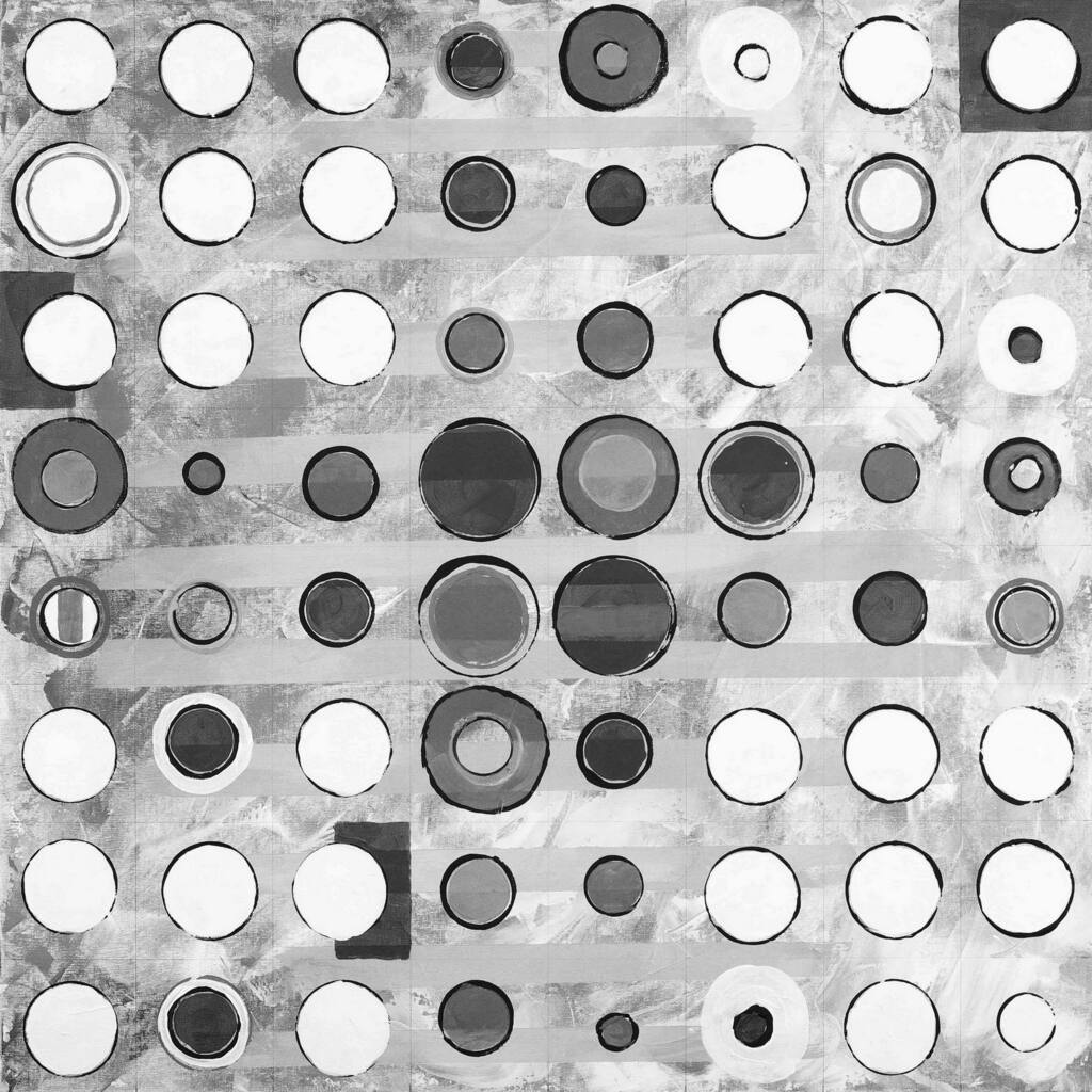 Marmont Hill 'Inconsistent Circles' Painting Print on Canvas - Multi-Color