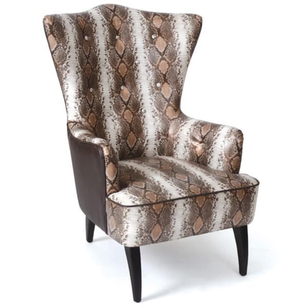 Snakeskin Armchair Overstock 11903341