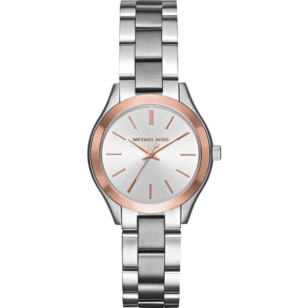 michael kors slim runway watch silver