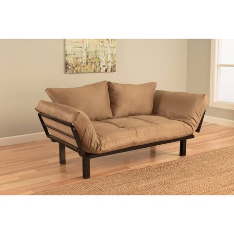 Porch & Den Boyd Peat Suede Daybed Lounger