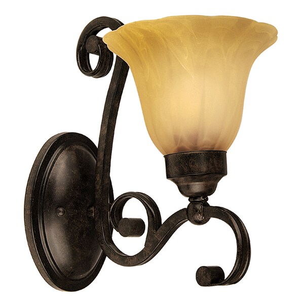 Gianni Light Bronze Patina Finish Wall Sconce Light Fixture with Soft