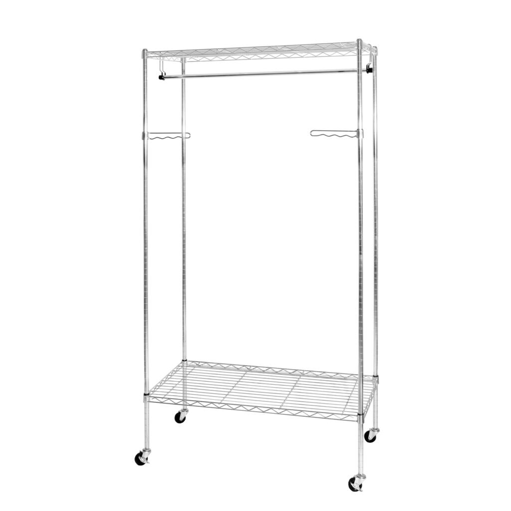 Seville Classics Silver Metal Garment Rack - Overstock - 11903873