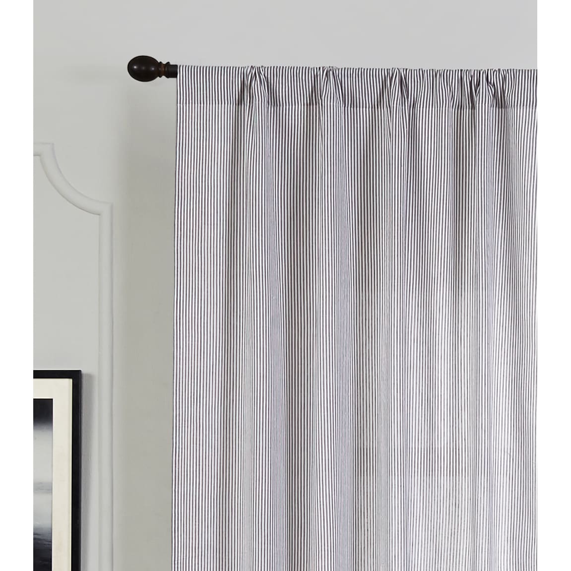 Shop Cottage Home Grey Seersucker Cotton 42 X 96 Single Curtain