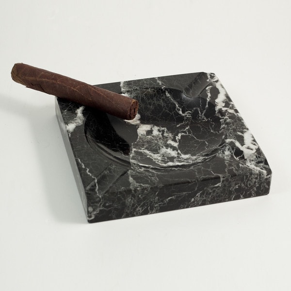 Black Marble Cigar Ashtray