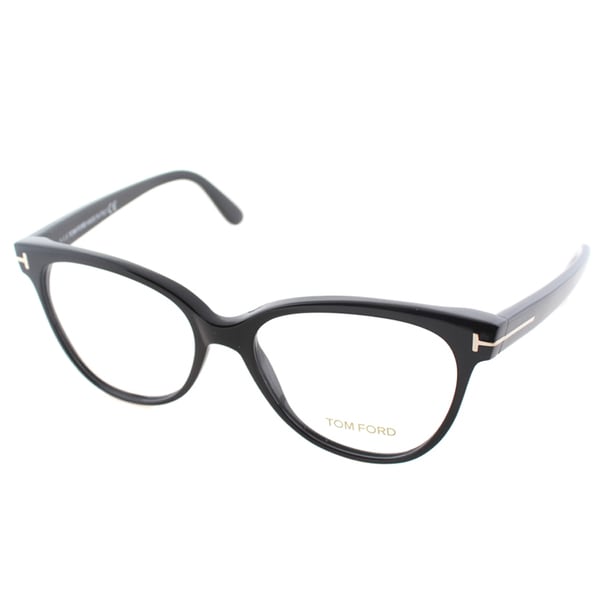 Tom Ford Women's FT 5291 001 Black Plastic Cat Eye Eyeglasses ...