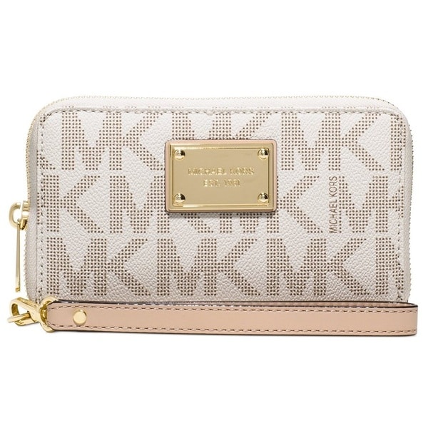 gold mk wristlet