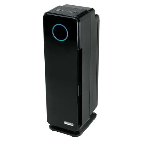 GermGuardian AC4300BPTCA Elite Pet Pure 22-inch 3-in-1 True HEPA Air Purifier Tower with UV Sanitizer and Odor Reduction - Black