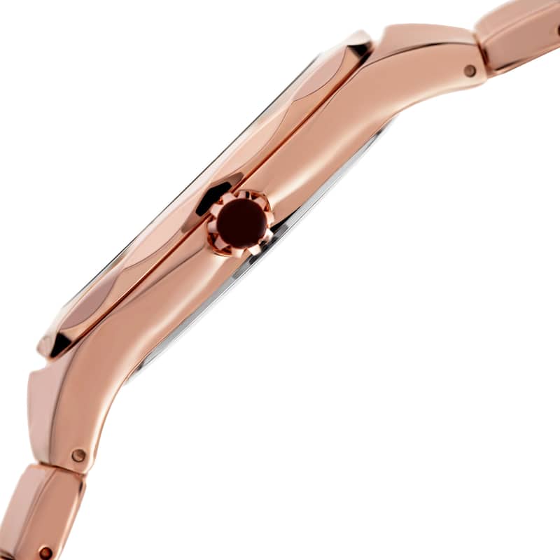 Akribos XXIV Women's Quartz Swarovski Crystal Rose-Tone Bracelet Watch