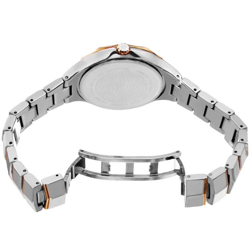 Akribos XXIV Women's Quartz Swarovski Crystal Two-Tone Bracelet Watch