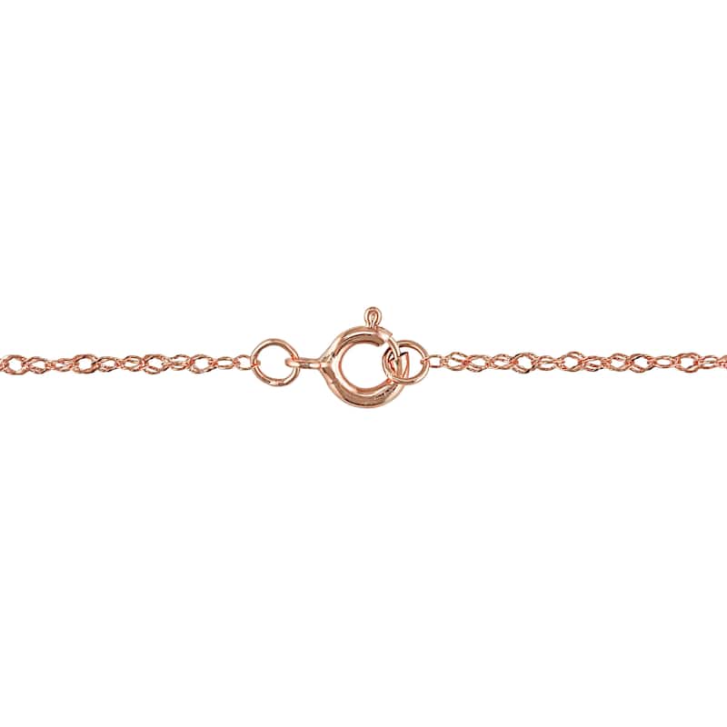 Miadora Signature Collection 14k Rose Gold Cushion-cut Morganite and 1/4ct TDW Diamond Halo Necklace (G-H, I1-I2) - Pink