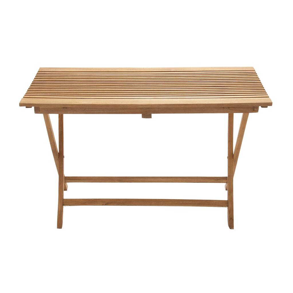 Wood Teak (Large) Folding Table