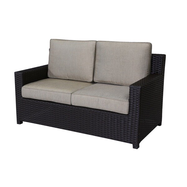 Maui Viro Wicker Love Seat with Sunbrella Cushion Free Shipping Today