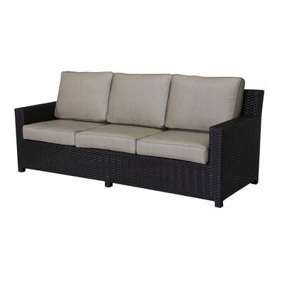 Maui Viro Wicker Sofa with Sunbrella Cushion