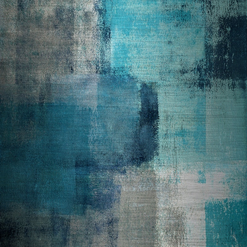 Marmont Hill 'Meditation in Blue' Painting Print on Brushed Aluminum