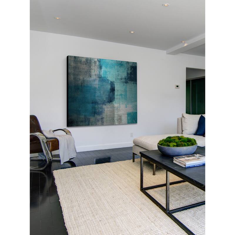 Marmont Hill 'Meditation in Blue' Painting Print on Brushed Aluminum