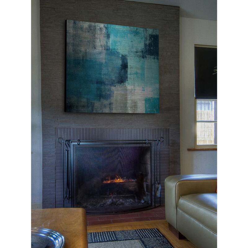 Marmont Hill 'Meditation in Blue' Painting Print on Brushed Aluminum