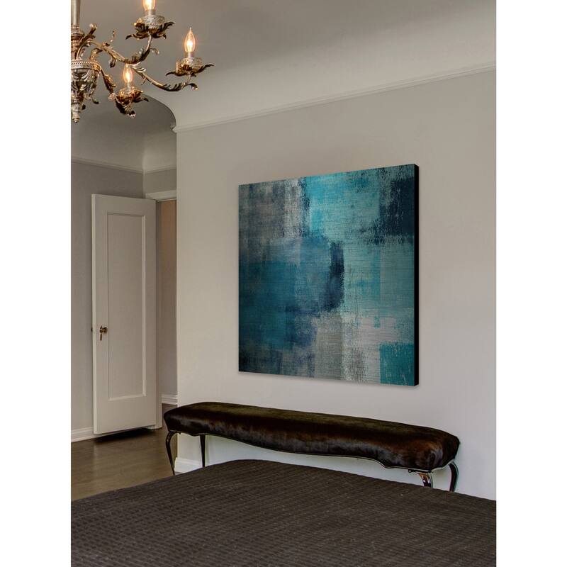 Marmont Hill 'Meditation in Blue' Painting Print on Brushed Aluminum