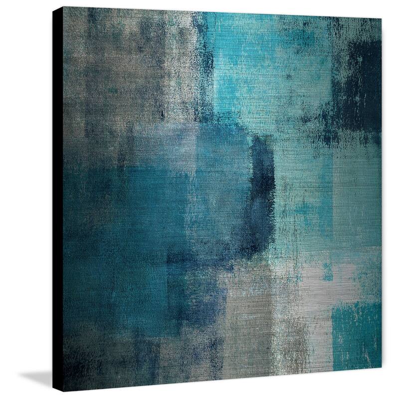 Marmont Hill 'Meditation in Blue' Painting Print on Brushed Aluminum