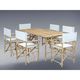 Zew Bamboo Handcrafted 7-piece Rectangular Patio Set - Thumbnail 10