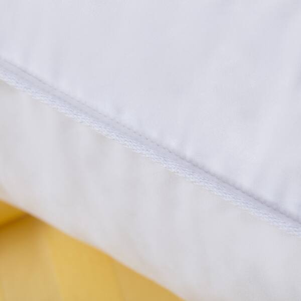 Shop Extra Firm Cambric Cotton White Feather Pillow On Sale