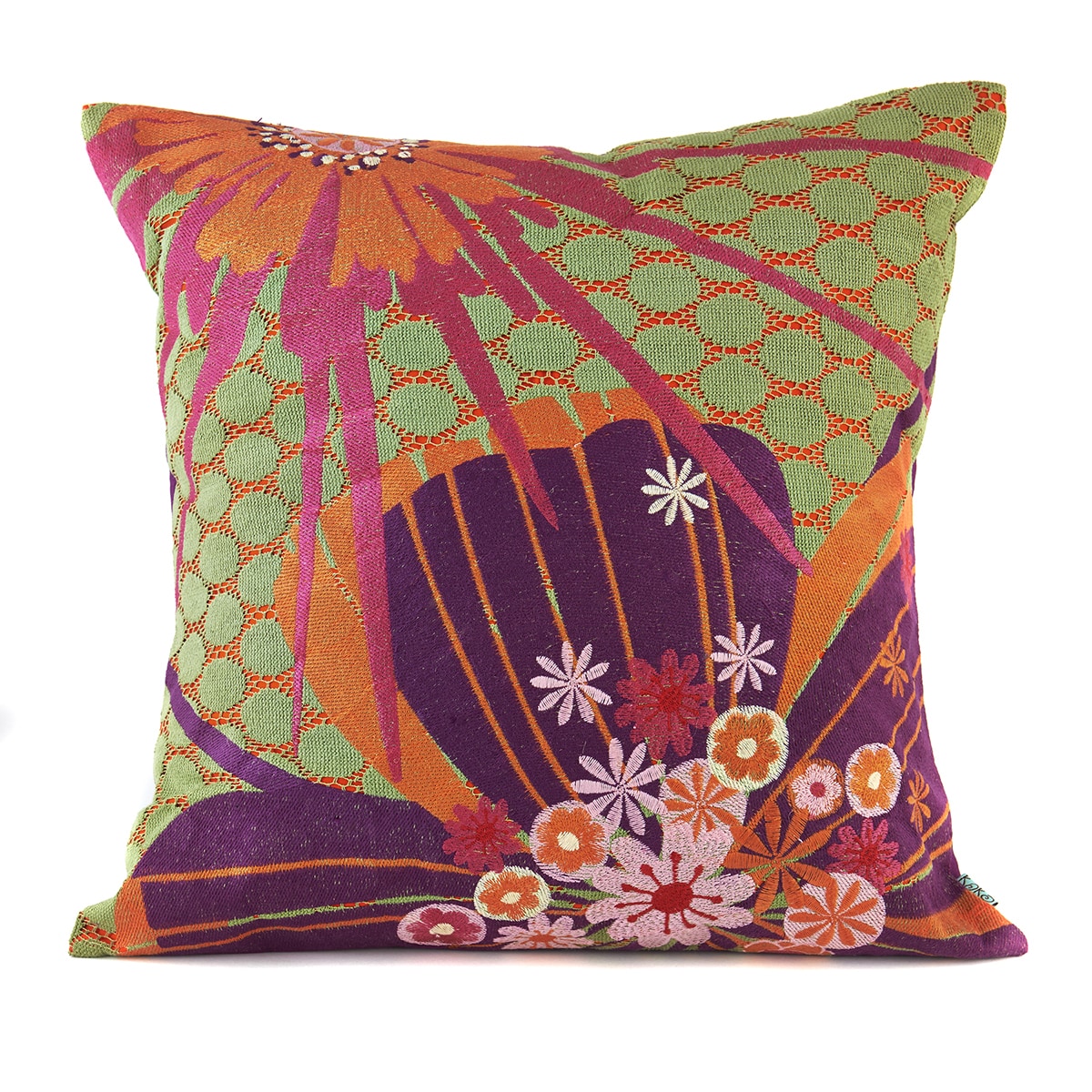 Shop Floral Aubergine Decorative Pillow Free Shipping Today