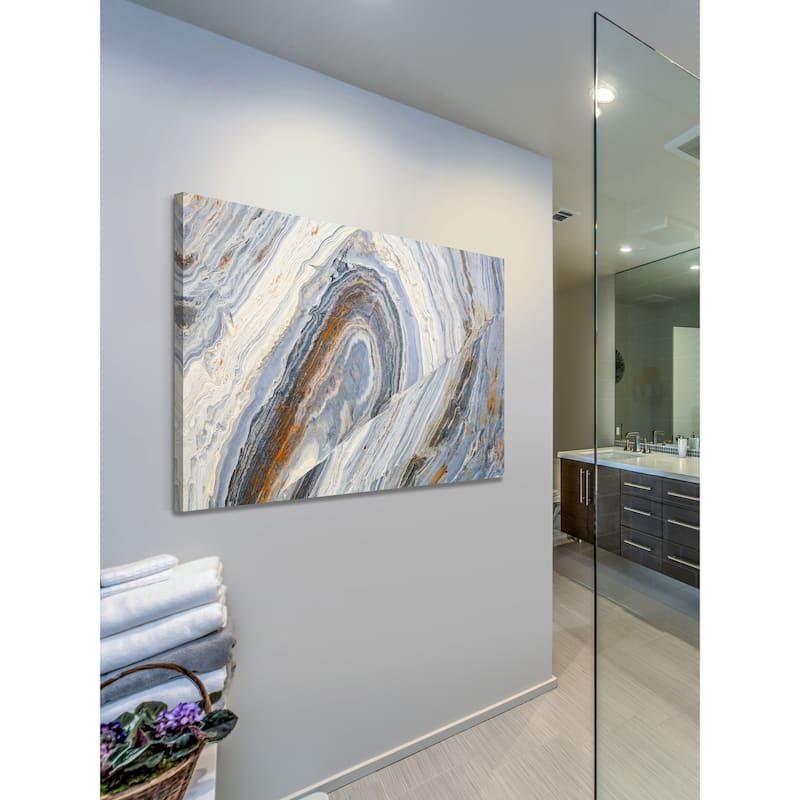 Marmont Hill 'Lake Swirls' Painting Print on Canvas - Multi-Color