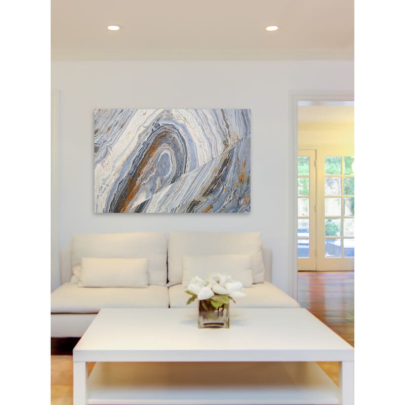 Marmont Hill 'Lake Swirls' Painting Print on Canvas - Multi-Color