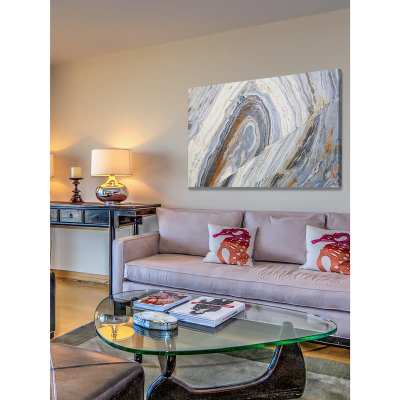 Marmont Hill 'Lake Swirls' Painting Print on Canvas - Multi-Color