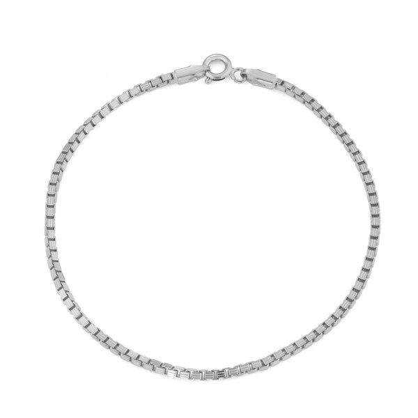 Gioelli Sterling Silver Box Chain Bracelet Free Shipping On Orders Gioelli Sterling Silver Box Chain Bracelet