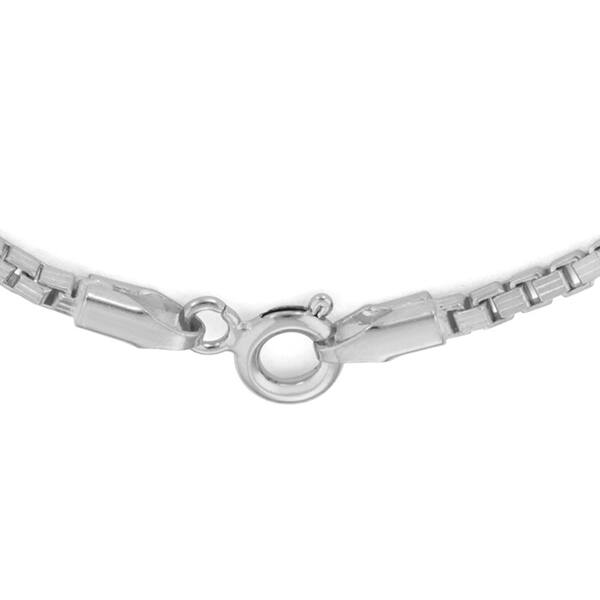 Gioelli Sterling Silver Box Chain Bracelet 11909775 Gioelli Sterling Silver Box Chain