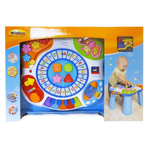 Letter, Train, and Piano Activity Table Kids Toy (As Is Item