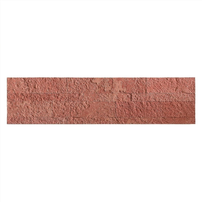 Aspect 6 x 24-inch Autumn Sandstone Peel and Stick Stone Backsplash