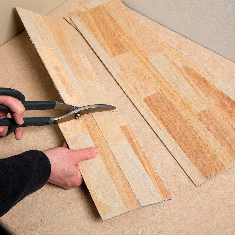 Aspect 5.9-inch x 23.6-inch Golden Sandstone Peel and Stick Stone Backsplash