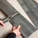 Aspect 6 x 24-inch Charcoal Slate Peel and Stick Stone Backsplash
