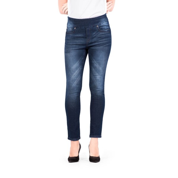 Shop Bluberry Women's Ginger Blue Denim Slim Jeans - Free Shipping On ...