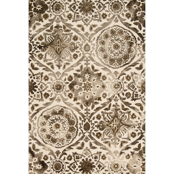 Hand-hooked Bella Taupe Wool Rug (3'6 x 5'6) - 3'6 x 5'6