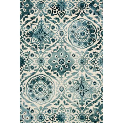 Alexander Home Bella Hand-Hooked Damask 100% Wool Rug