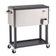 TRINITY 80 Quart Stainless Steel Cooler w/ Shelf and Cooler Cover