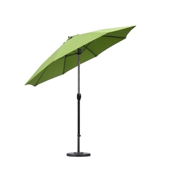 Shop Lauren Company Kiwi Green Fiberglass 9 Foot Auto Tilt Umbrella With Base Overstock 11911335