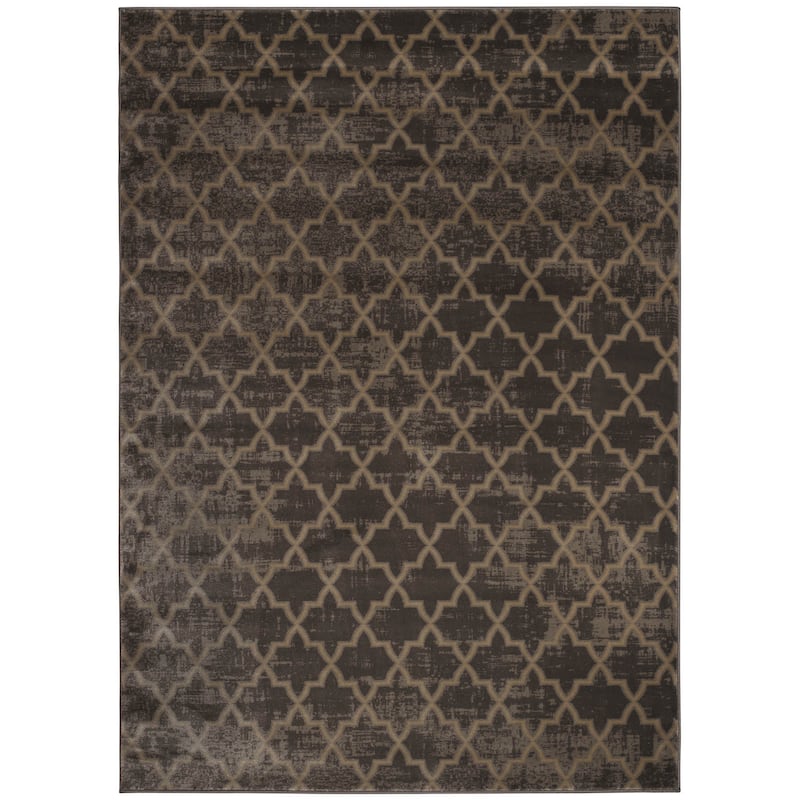 Admire Home Living Plaza Modern Contemporary Geometric Pattern Area Rug